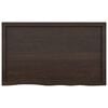 vidaXL Bathroom Countertop Dark Brown 39.4 x 23.6 x (0.8-1.6) " Treated Solid Wood