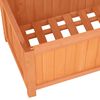 vidaXL Planter Brown Solid firwood Large Durable Planter Rectangular