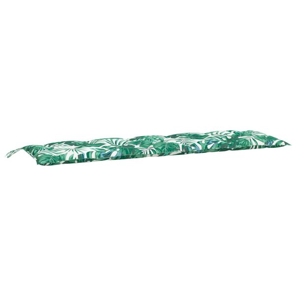 vidaXL Garden Bench Cushion Set of 2 Leaf Pattern
