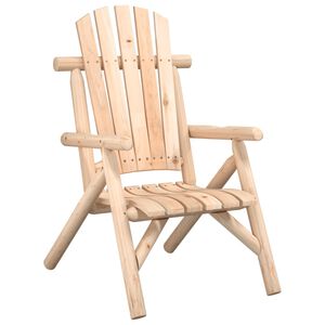 vidaXL Garden Chair Natural Wood Solid spruce wood Medium Durable