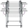 vidaXL Laundry Drying Rack 42.1"x42.1"x47.2" Aluminum