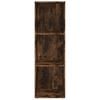vidaXL Book Cabinet Smoked oak Engineered wood Tall Book Cabinet