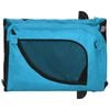 vidaXL Pet Bike Trailer Blue and Black Oxford fabric, iron, PVC