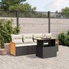 vidaXL Garden Sofa Set Black