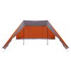 vidaXL Family Tent Folding Manual Grey and Orange 660 x 456 x 200 cm