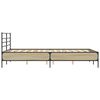 vidaXL Bed Frame Sonoma Oak Engineered wood, metal, plywood Full