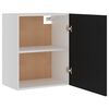 vidaXL Hanging Cabinet Set of 2 Black Engineered Wood Medium