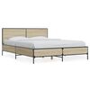 vidaXL Bed Frame Sonoma oak Engineered wood, metal Double Bed Frame