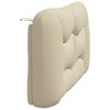 vidaXL Headboard Cushion Cream 100% Polyester 55.1 in Headboard Cushion