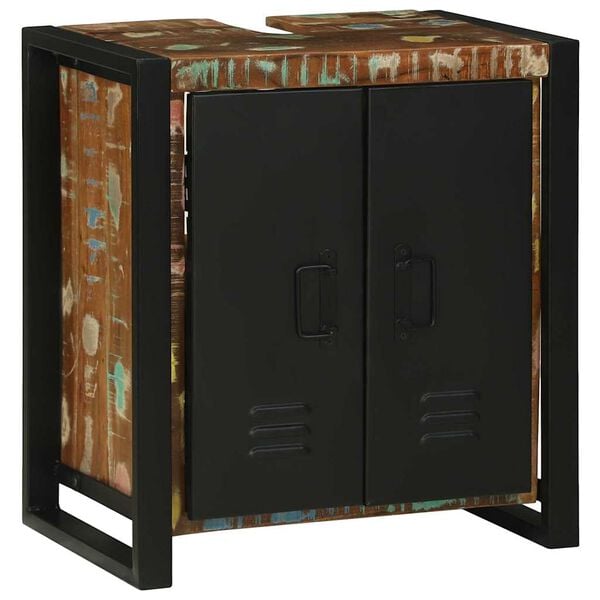 vidaXL Sink Cabinet Brown 21.65 x 13.78 x 23.62 in Solid Reclaim Wood