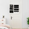 vidaXL Mirror Jewelry Cabinet White Engineered wood, glass, polyester