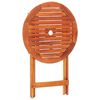 vidaXL Outdoor Dining Set Eucalyptus wood tone Solid eucalyptus wood Small