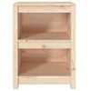 vidaXL Book Cabinet Natural Pine Solid Pine Wood Small Book Cabinet