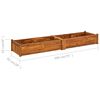 vidaXL Raised Bed Brown Acacia Wood Large Durable Garden Raised Bed