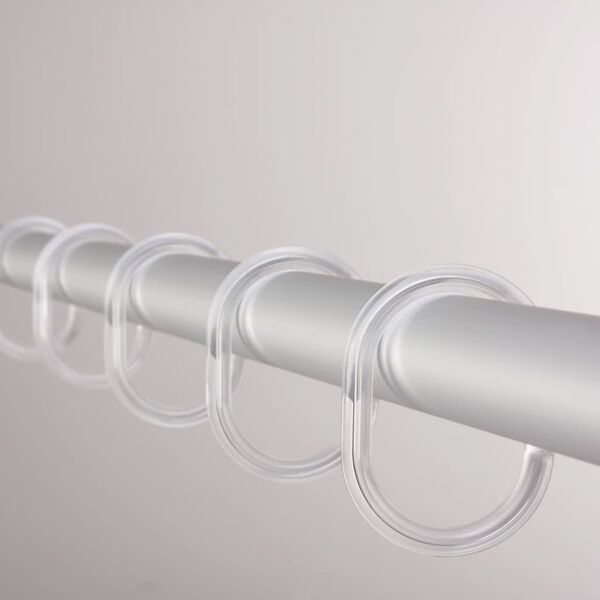 RIDDER Shower Curtain Ring Transparent Plastic (SBSC material) Small