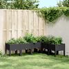 vidaXL Garden Planter Black Polypropylene Large Durable Garden Planter