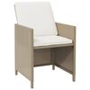 vidaXL Garden Dining Set Beige