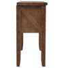 vidaXL Console Table Brown Solid fir wood, MDF, steel 51.6x14.0x29.5 in