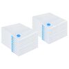 vidaXL Vacuum Storage Bags 20 pcs Transparent and blue 51.2" x 39.4