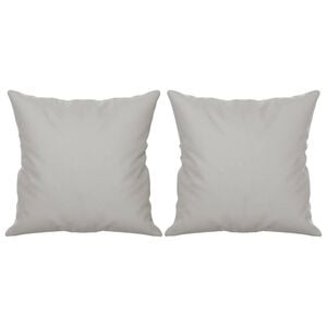 vidaXL Throw Pillow Light Gray Microfiber Fabric (100% polyester)