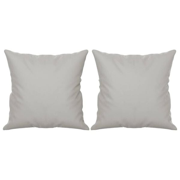 vidaXL Throw Pillow Light Gray Microfiber Fabric (100% polyester)