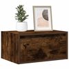 vidaXL Wall-mounted Bedside Cabinet Set of 2 Smoked Oak Engineered Wood