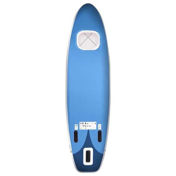vidaXL Inflatable Stand Up Paddle Board Set Sea Blue 129.9x29.9x3.9"