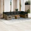 vidaXL Garden Sofa Set Grey