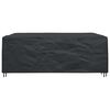 vidaXL Furniture Cover Plain Black 118.11 x 98.43 x 39.37 in 210D