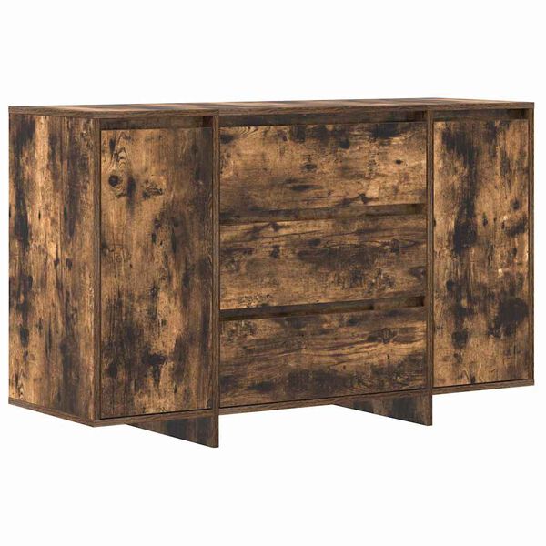 vidaXL Sideboard Smoked Oak 47.24 x 16.14 x 29.53 in Engineered Wood