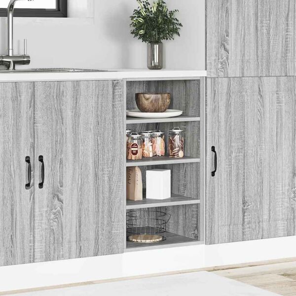 vidaXL Bottom Cabinet Gray Sonoma Engineered wood Standard
