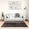 vidaXL Rug Anthracite Velvet, PVC 31.5 x 59.1 in Non-slip Rug