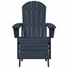 vidaXL Adirondack Chair Navy 74 x 82 x 92cm HDPE