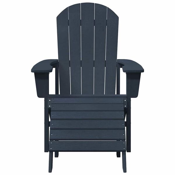 vidaXL Adirondack Chair Navy 74 x 82 x 92cm HDPE