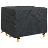 vidaXL Furniture Cover Plain Black 39.37 x 39.37 x 27.56 in 210D