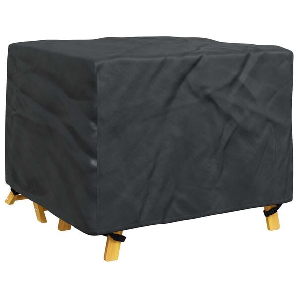 vidaXL Furniture Cover Plain Black 39.37 x 39.37 x 27.56 in 210D
