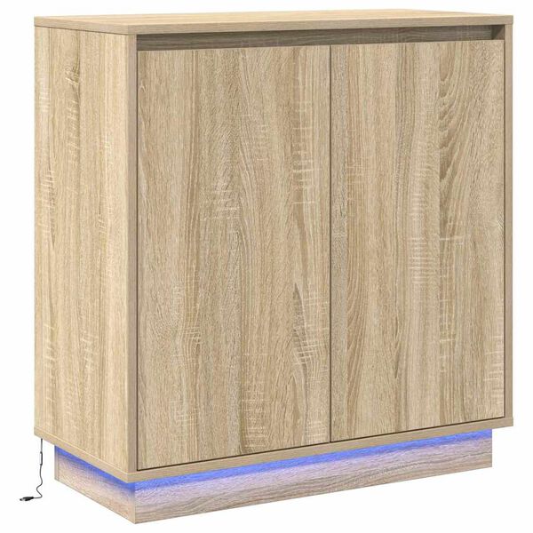 vidaXL Sideboard Sonoma Oak 71 x 34.5 x 75 cm Engineered wood