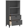 vidaXL Bookshelf Anthracite grey Engineered wood, plastic Medium