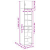 vidaXL Slim Storage Cabinet Sonoma Oak Engineered Wood Tall