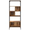 vidaXL Bookcase Old Wood 29.92 x 12.99 x 74.21 in Engineered Wood