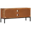 vidaXL TV Cabinet Honey brown and grey Solid acacia wood, powder-coated iron