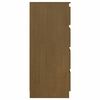 vidaXL Side Cabinet Honey brown Solid pinewood Medium Side Cabinet