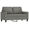 vidaXL 3 Piece Sofa Set with Cushions Dark Gray Fabric