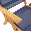 vidaXL Folding Garden Chair Set of 8 Blue