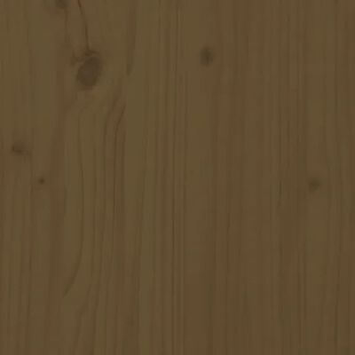 vidaXL Shoe Bench Honey Brown 43.3"x15"x17.9" Solid Wood Pine