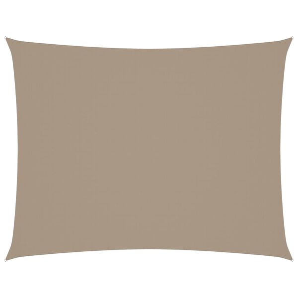 vidaXL Sunshade Sail Oxford Fabric Rectangular 6.6x9.8' Taupe