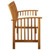 vidaXL Garden Bench Warm Acacia Solid Acacia wood 57.9 in Ergonomic