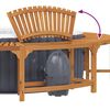 vidaXL Hot Tub Surround Brown &Oslash;108.27 x 21.85 in Solid Acacia Wood