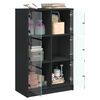 vidaXL Highboard Black Engineered Wood 26.8x14.6x42.9 in Highboard