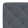 vidaXL Headboard Cushion Dark Grey Velvet 55.1 in Headboard Cushion